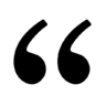 open quote